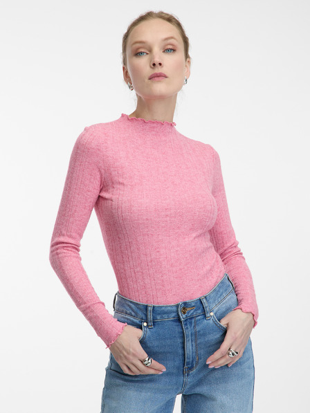 Orsay Rosa Damen-Shirt mit Stehkragen ORSAY
