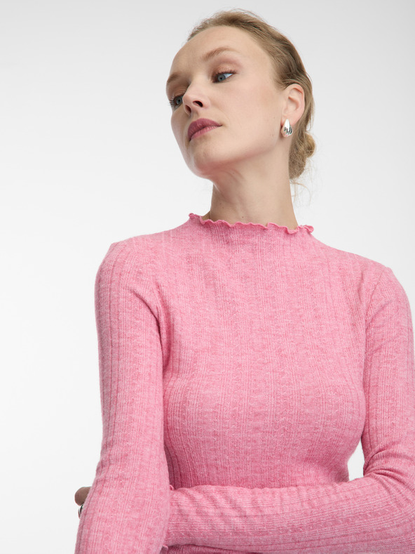 Orsay Rosa Damen-Shirt mit Stehkragen ORSAY