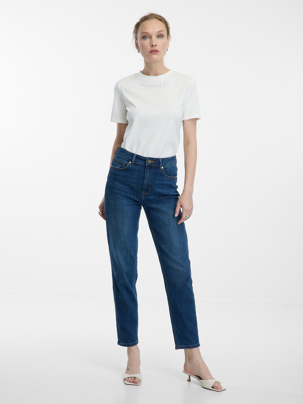 Orsay Weißes Damen-Shirt mit Applikation ORSAY