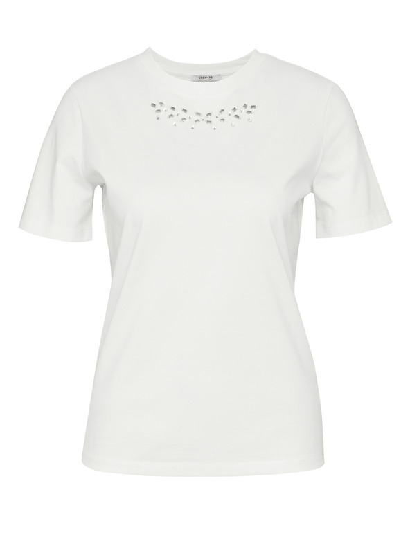 Orsay Weißes Damen-Shirt mit Applikation ORSAY
