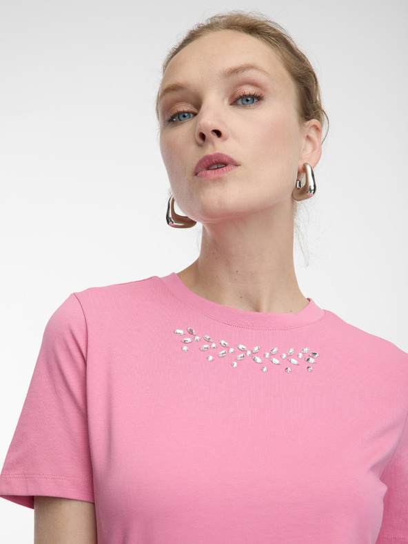 Orsay Rosa Damen-Shirt mit Applikation ORSAY