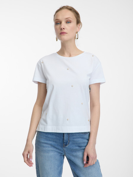 Orsay Weißes Damen-Shirt mit Applikation ORSAY