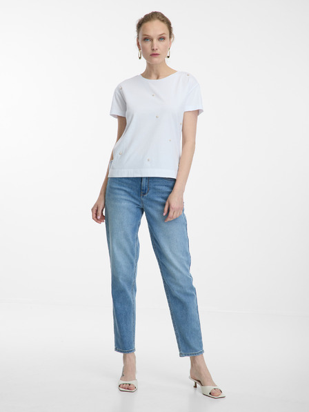 Orsay Weißes Damen-Shirt mit Applikation ORSAY