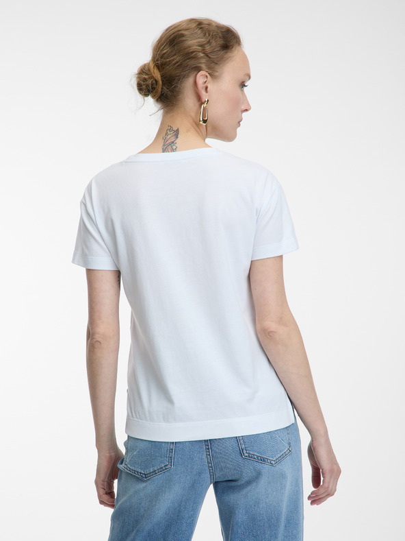 Orsay Weißes Damen-Shirt mit Applikation ORSAY