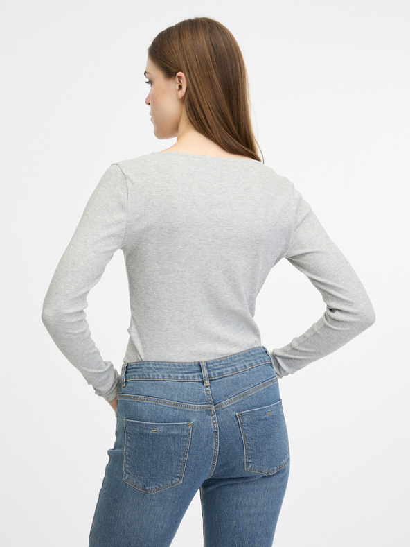 Orsay Cremefarbenes Damen-Langarm T-Shirt ORSAY