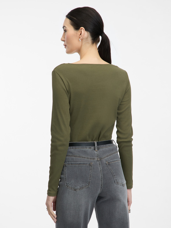 Orsay Khaki Damen-Langarmshirt ORSAY