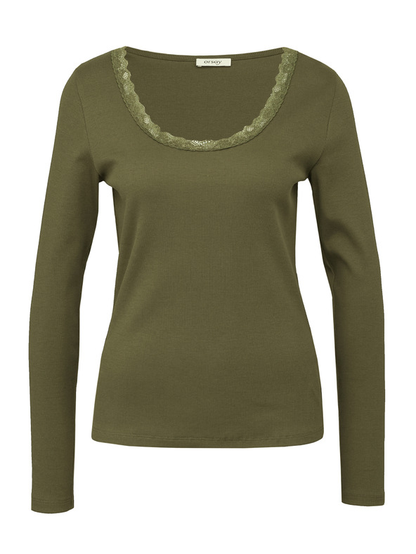 Orsay Khaki Damen-Langarmshirt ORSAY
