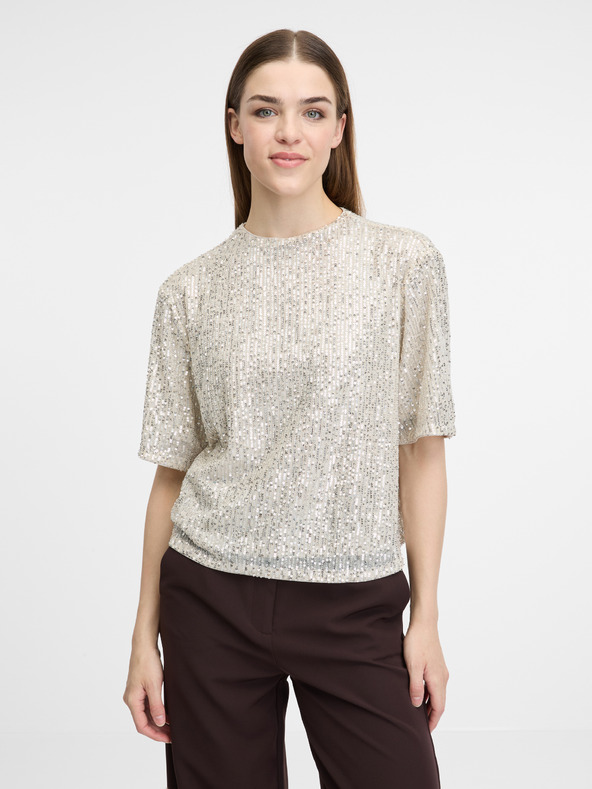 Orsay Cremefarbene Damenbluse ORSAY