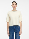 Orsay Cremefarbene Damen-Kurzarmbluse ORSAY