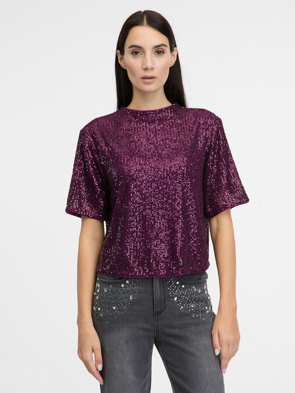 Orsay Lila Damenbluse ORSAY