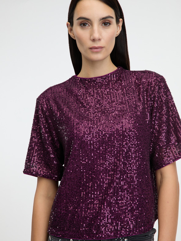 Orsay Lila Damenbluse ORSAY