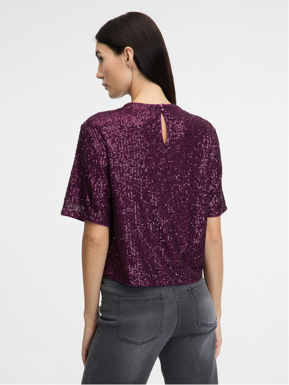 Orsay Lila Damenbluse ORSAY