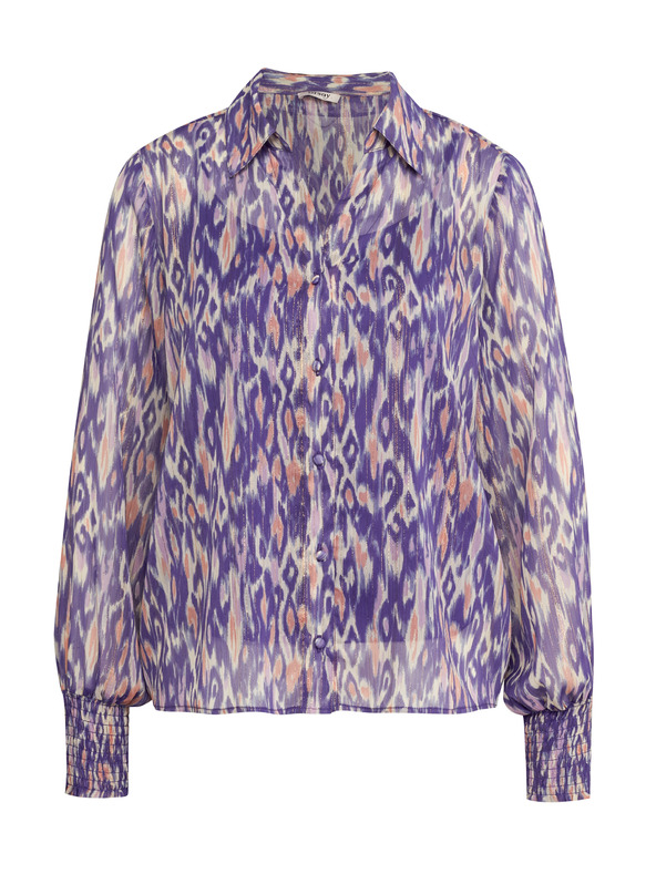 Orsay Violette Damenbluse mit Kragen ORSAY