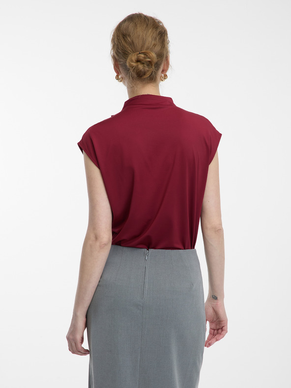 Orsay Burgunderfarbene Damenbluse ORSAY