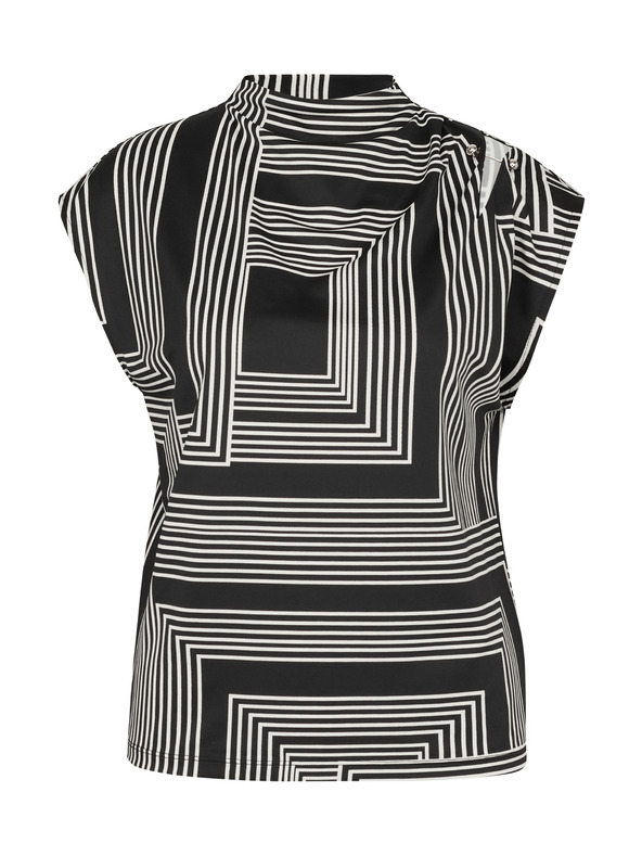 Orsay Schwarze gemusterte Damenbluse ORSAY