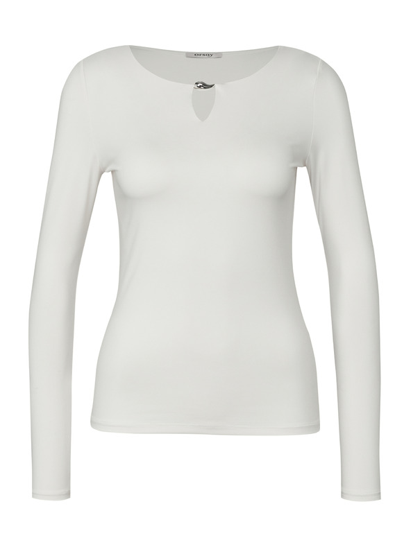 Orsay Cremefarbenes Damen-Langarmshirt ORSAY