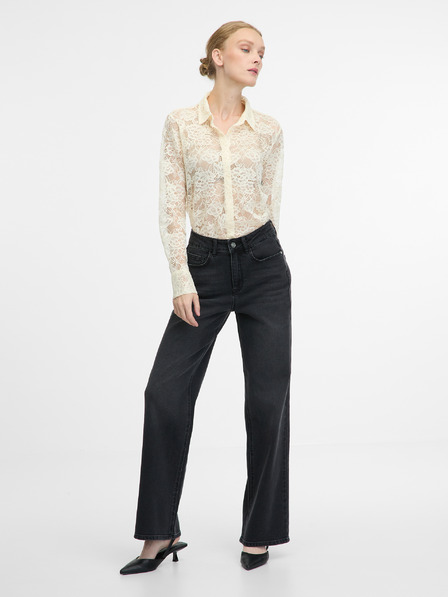 Orsay Cremefarbene Damenbluse ORSAY