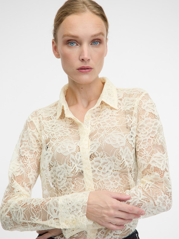 Orsay Cremefarbene Damenbluse ORSAY