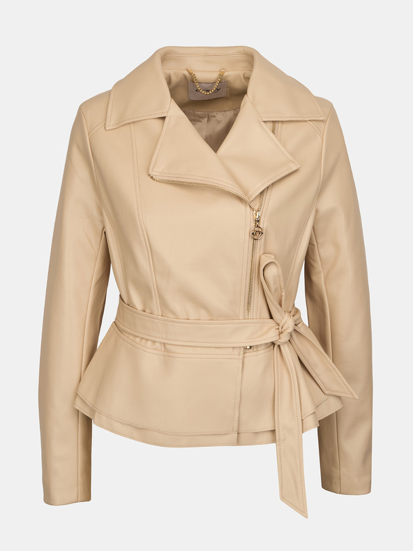 Orsay Beige Damen Lederjacke ORSAY