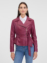 Orsay Weinrote Damen-Lederjacke ORSAY