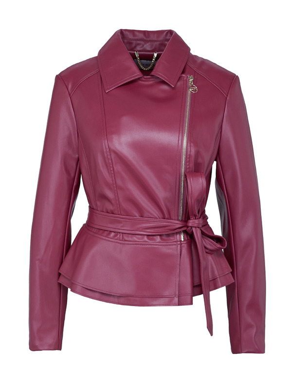 Orsay Weinrote Damen-Lederjacke ORSAY