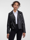 Orsay Schwarze Damen Kunstlederjacke ORSAY