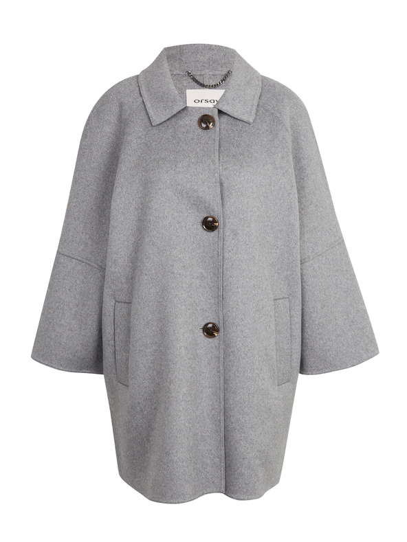 Orsay Grauer Wollmantel ORSAY