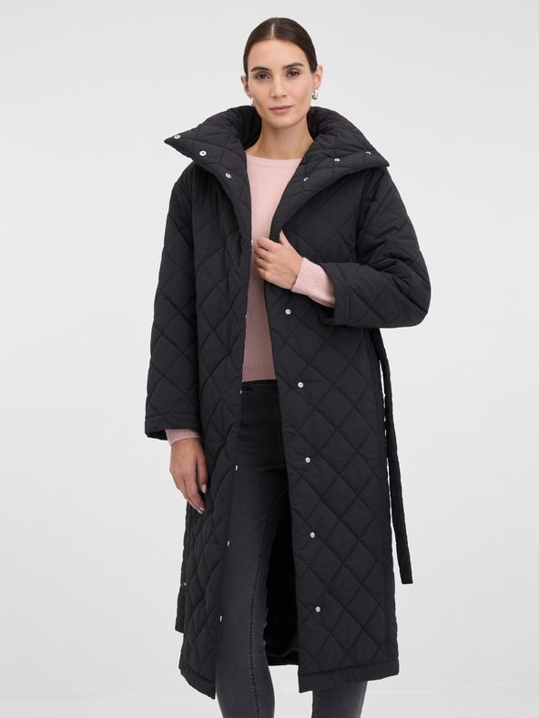 Orsay Schwarzer Damen-Steppmantel ORSAY