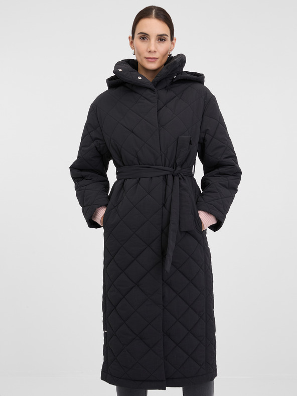 Orsay Schwarzer Damen-Steppmantel ORSAY