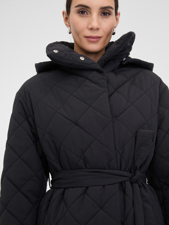 Orsay Schwarzer Damen-Steppmantel ORSAY