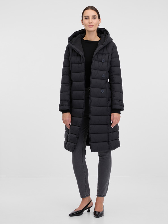 Orsay Schwarzer Damen-Steppmantel ORSAY