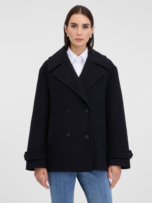 Orsay Schwarzer Damen Kurzmantel ORSAY