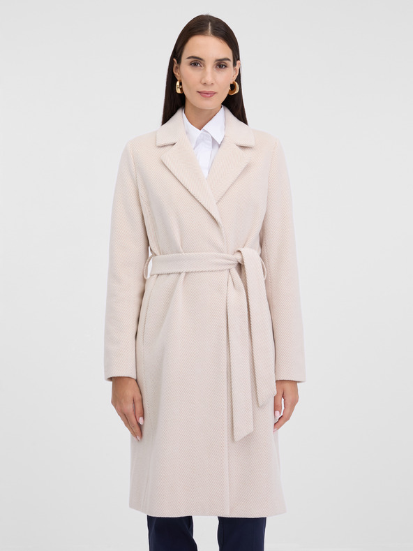 Orsay Cremefarbener Damenmantel ORSAY