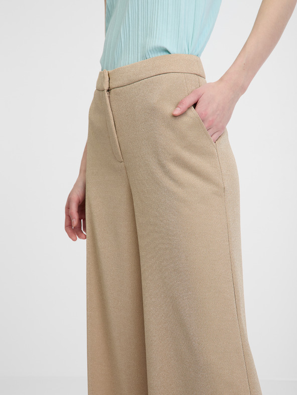 Orsay Beige weite Damenhose ORSAY