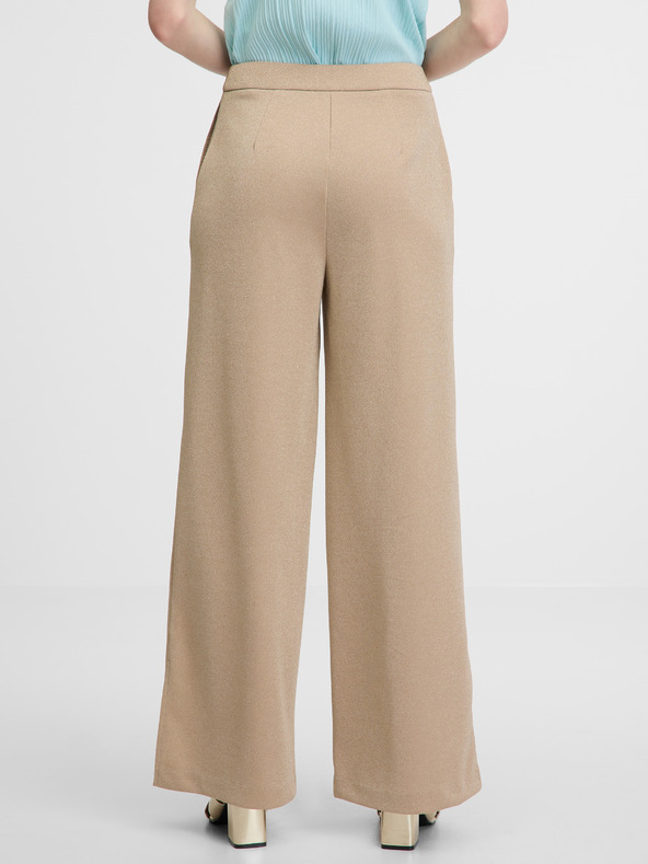 Orsay Beige weite Damenhose ORSAY