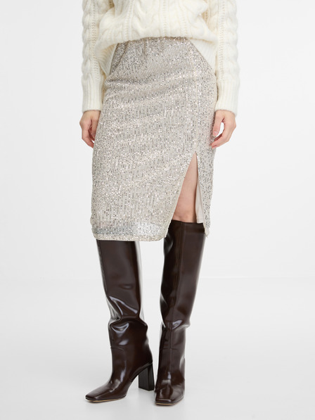 Orsay Cremefarbener Damen Etuirock ORSAY