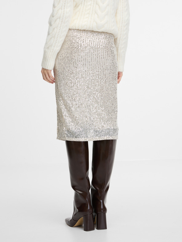 Orsay Cremefarbener Damen Etuirock ORSAY