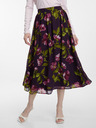 Orsay Lila Damen Midirock mit Blumenmuster ORSAY