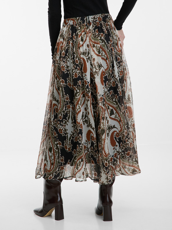 Orsay Brauer Damen Midirock mit Muster ORSAY