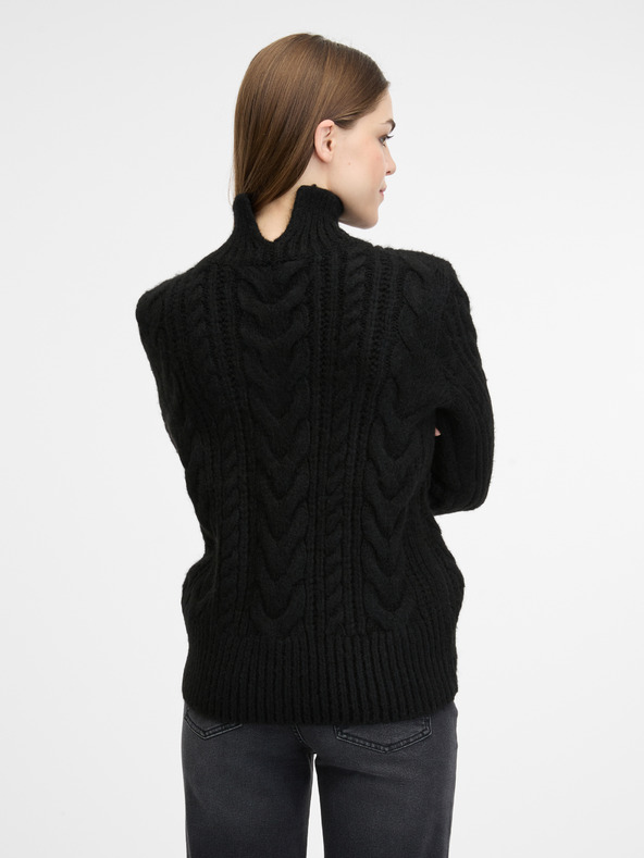 Orsay Schwarzer Damen-Rollkragenpullover ORSAY