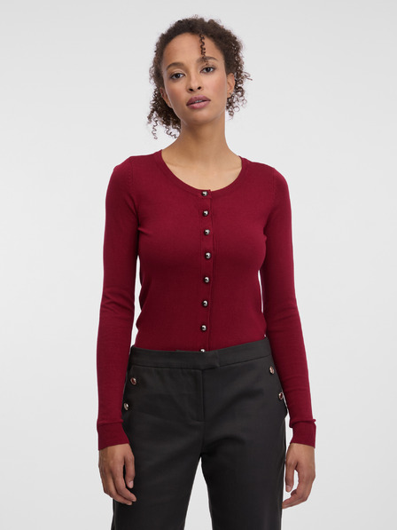 Orsay Weinroter Damen Cardigan ORSAY