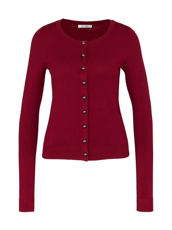 Orsay Weinroter Damen Cardigan ORSAY