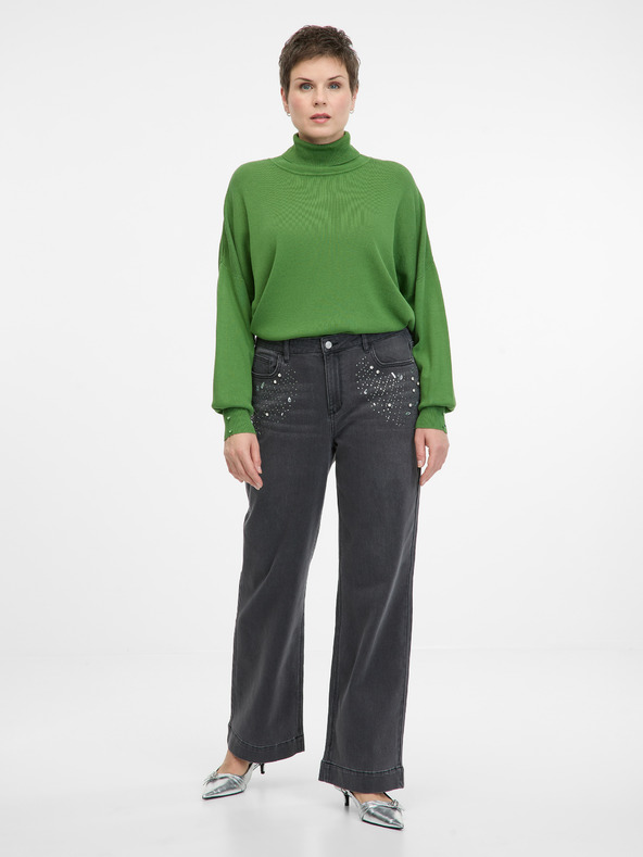 Orsay Grüner Damen Rollkragenpullover ORSAY