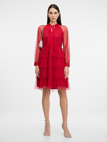 Orsay Rotes knielanges Damenkleid ORSAY