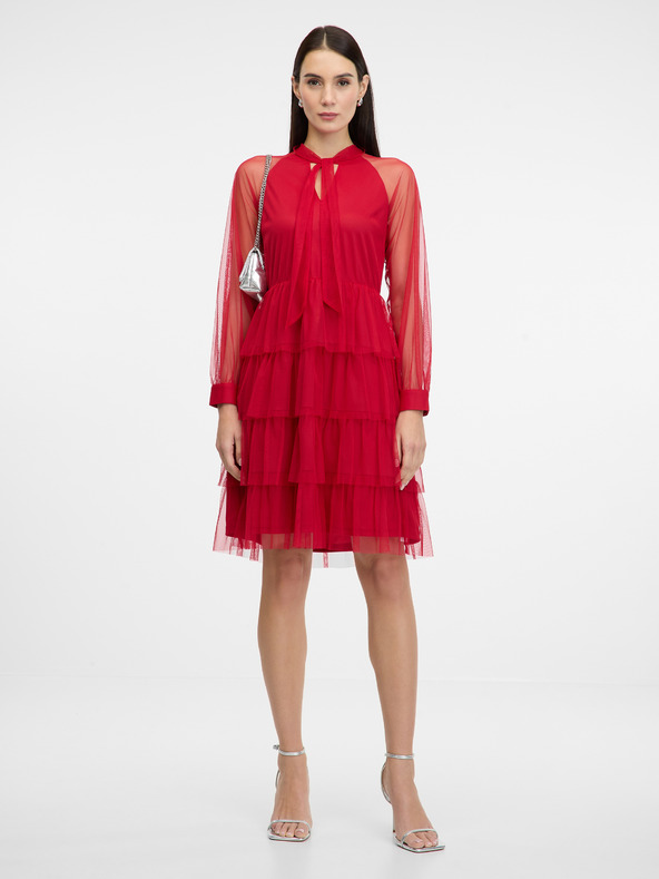 Orsay Rotes knielanges Damenkleid ORSAY