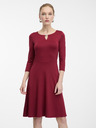 Orsay Weinrotes Damen Kleid knielang ORSAY