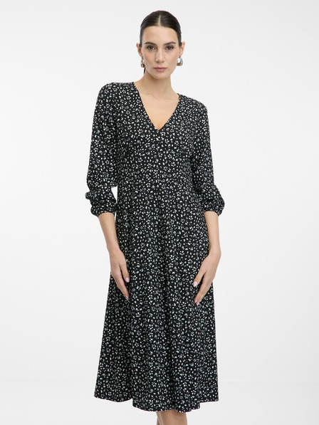 Orsay Schwarzes Damen Midikleid ORSAY