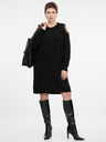 Orsay Schwarzes Damen-Pulloverkleid ORSAY