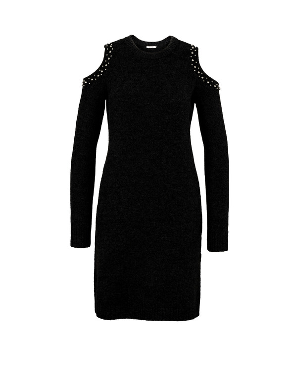 Orsay Schwarzes Damen-Pulloverkleid ORSAY