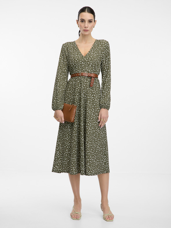 Orsay Grünes Damen-Midikleid ORSAY